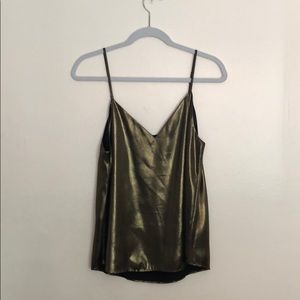 Aritzia gold tank babaton